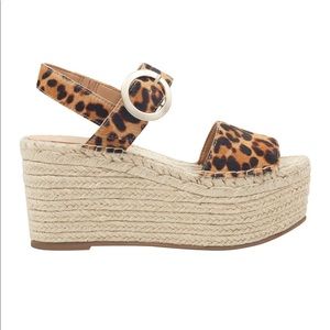 MARC FISHER REXLY LEOPARD ESPADRILLES SZ 8.5